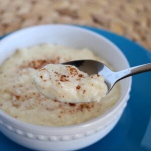 This rice pudding is rich and creamy, and perfect any time of day!