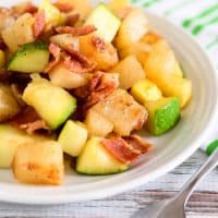 Zucchini with Bacon (Zucchini Dinner Recipe)
