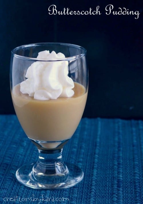 Rich and creamy butterscotch pudding made from scratch