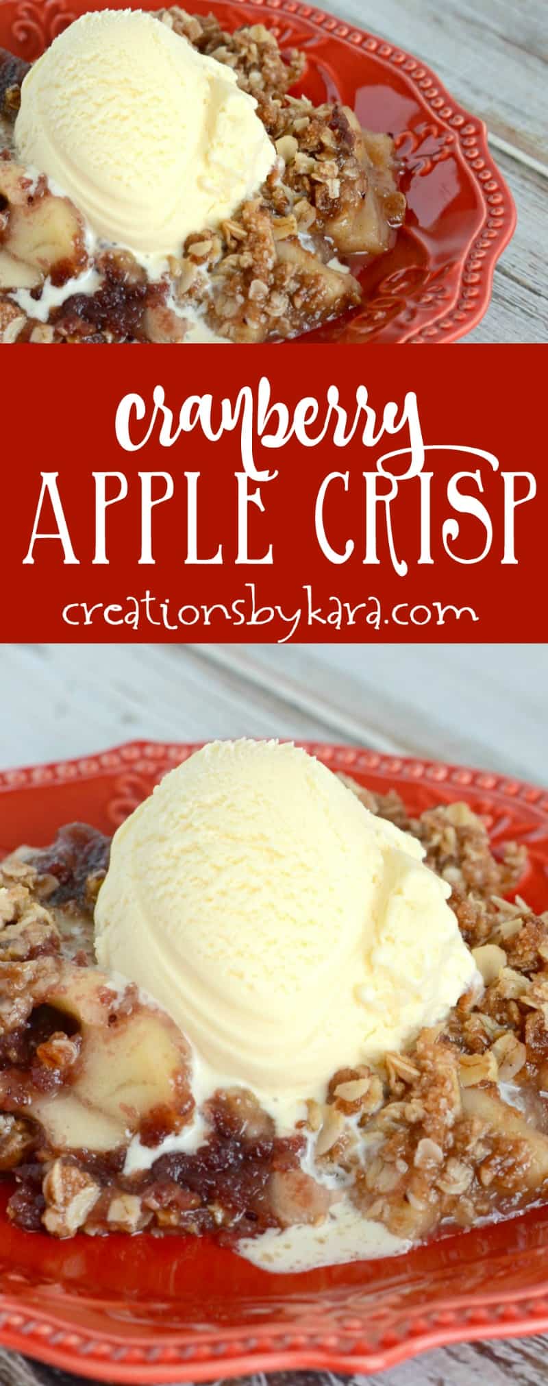 Even non cranberry fans love this Cranberry Apple Crisp. It is absolutely out of this world! A must try apple crisp recipe.