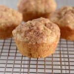 These Apple Banana Muffins are a great way to sneak fruit into your kids!