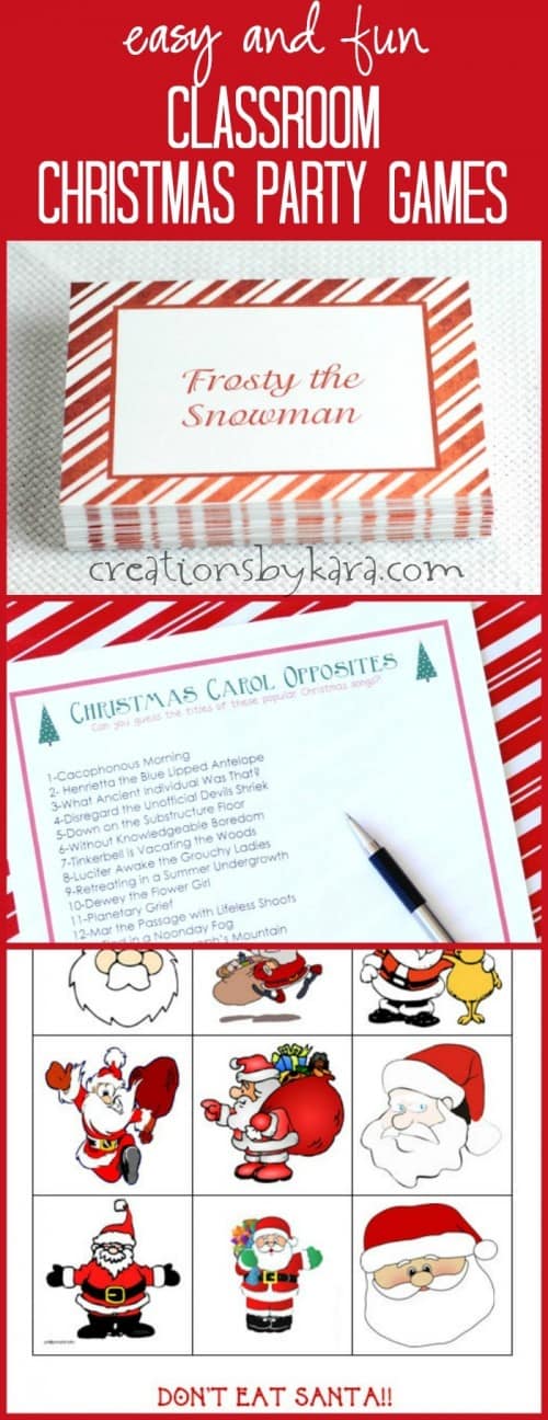 Fun and easy classroom Christmas Party ideas that kids love!
