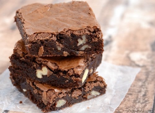 If you love fudgy, chewy brownies with crackly tops, this is the brownie recipe for you!