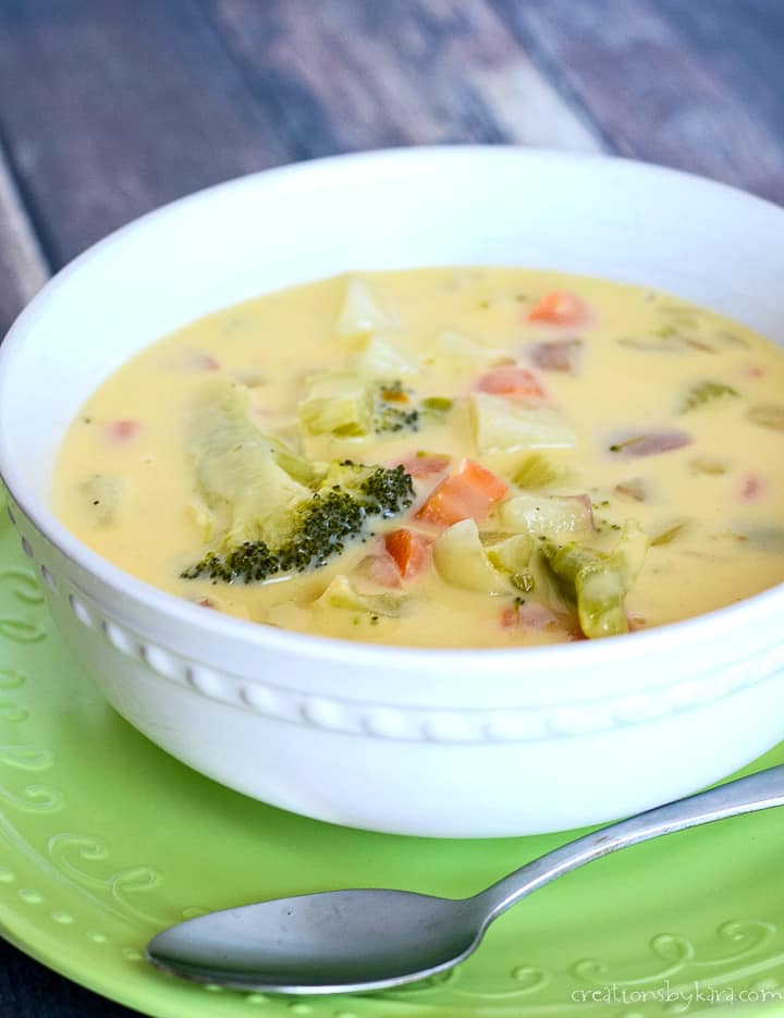 Cheese Soup Recipe (with Velveeta) - Creations by Kara
