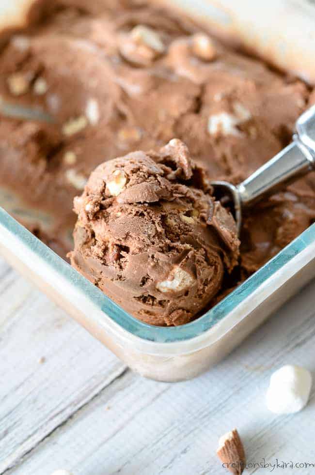 How to make Rocky Road Ice Cream