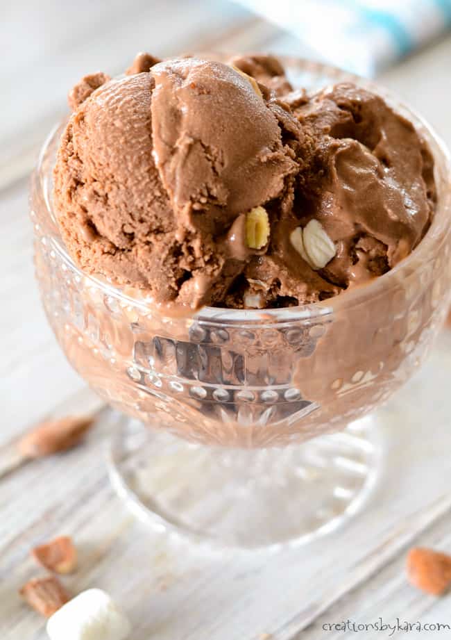 Chocolate rocky road ice cream recipe