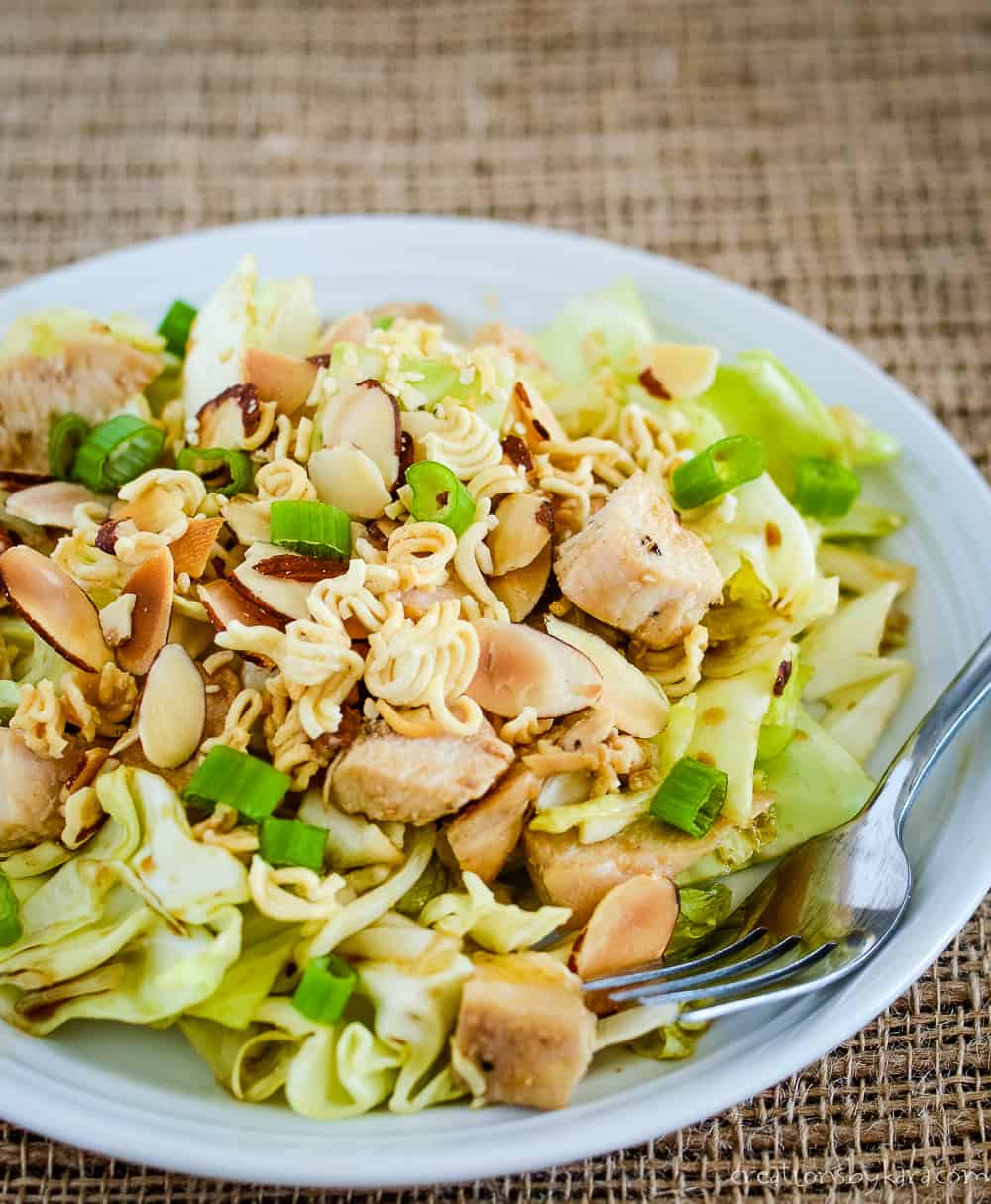 Chinese Cabbage Salad with Chicken Recipe Creations by Kara