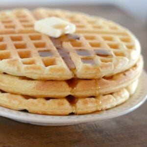 You can make waffles from scratch in about 5 minutes!