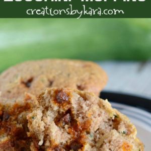 cinnamon chip zucchini muffins recipe