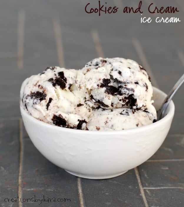 Rich and creamy, this Cookies and Cream Ice Cream recipe is always a perfect summer treat!