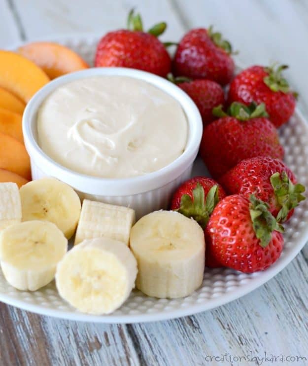 Creamy fruit dip recipe