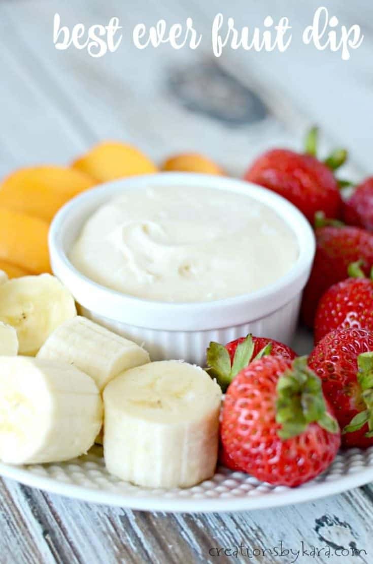 Best ever fruit dip - this dip has incredible flavor. Perfect with almost any fruit!