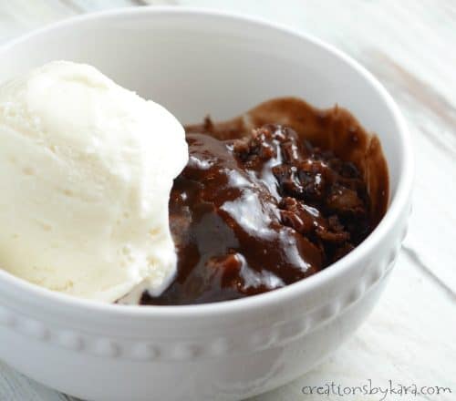 Recipe for decadent Hot Fudge Pudding Dessert. An easy, economical, and mouthwatering dessert that chocolate fans will love!