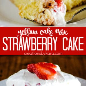 strawberry cake with yellow cake mix