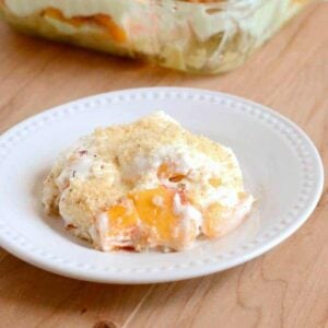 Recipe for fresh Peaches and Cream dessert.