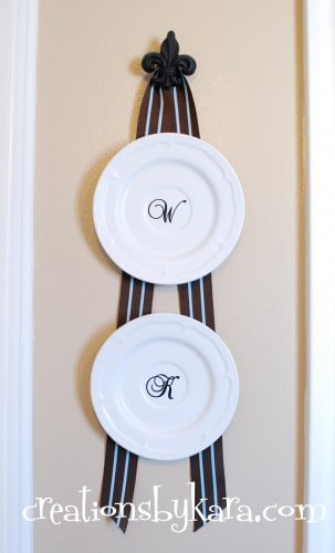 diy-how to hang plates