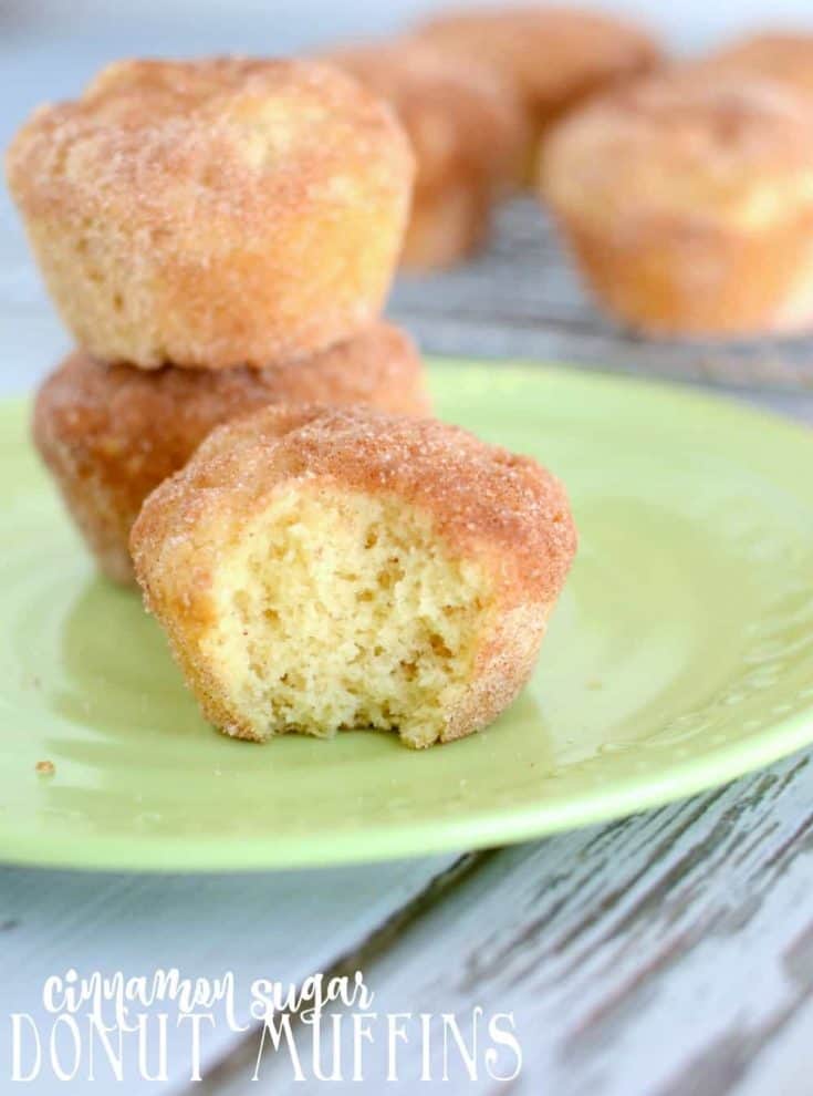 Everyone loves these Cinnamon Sugar Donut Muffins. Soft, tender, and covered in yummy cinnamon sugar.