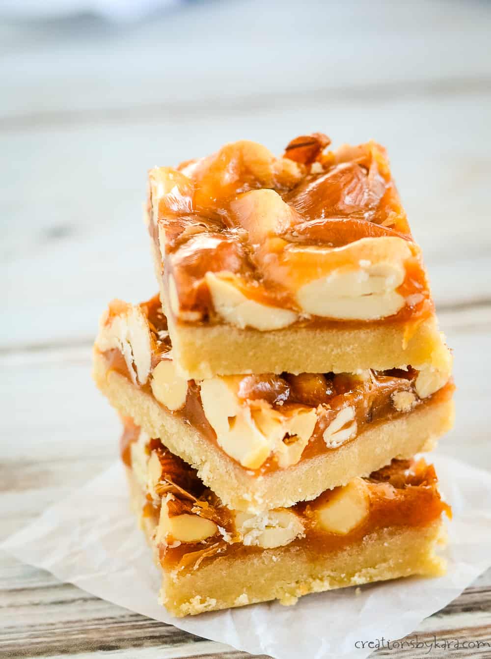 Butterscotch Mixed Nut Bars Recipe Creations by Kara