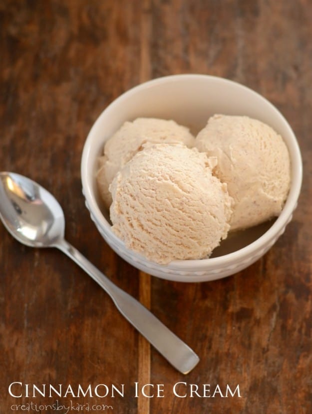bowl of Cinnamon Ice Cream