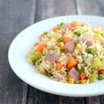 This Ham Fried Rice is quick, easy, and even tastier than take-out!