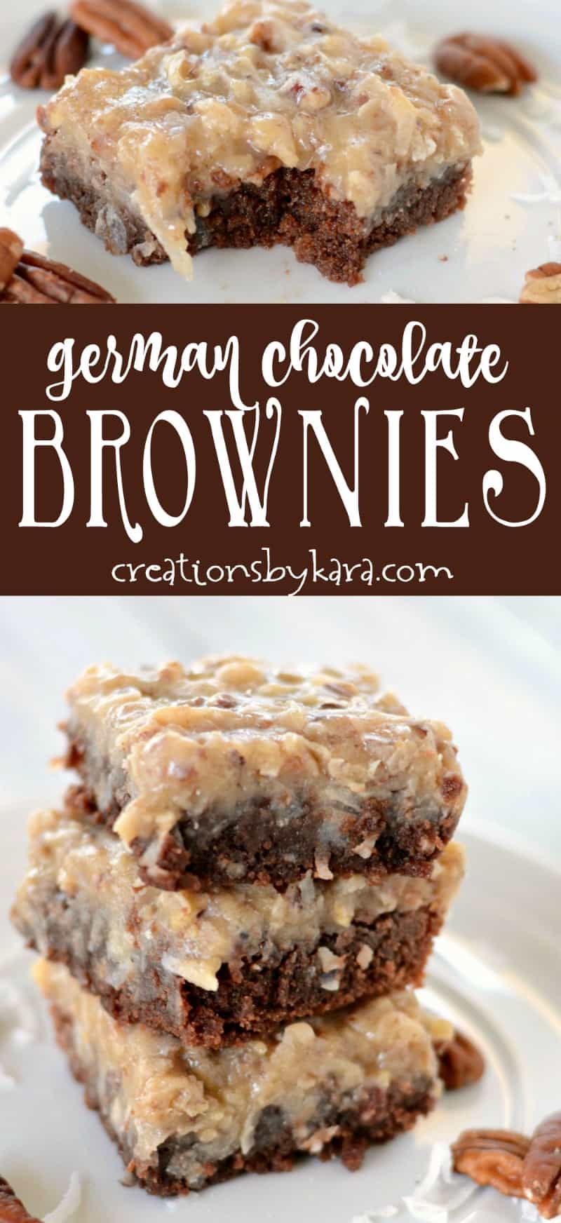 German Chocolate Brownies