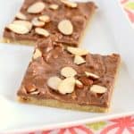 These Toffee Bars are quick and easy, but so yummy. Rich and buttery bars with a melted chocolate topping.