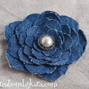 Upcycled Denim Flower Tutorial