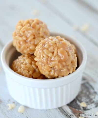Chewy and crunchy, these simple peanut butter balls are easy to make, but hard to resist!