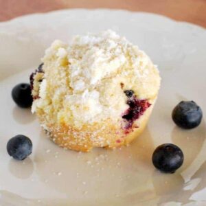 Blueberry Muffins with Crumb Topping. A perfect breakfast recipe
