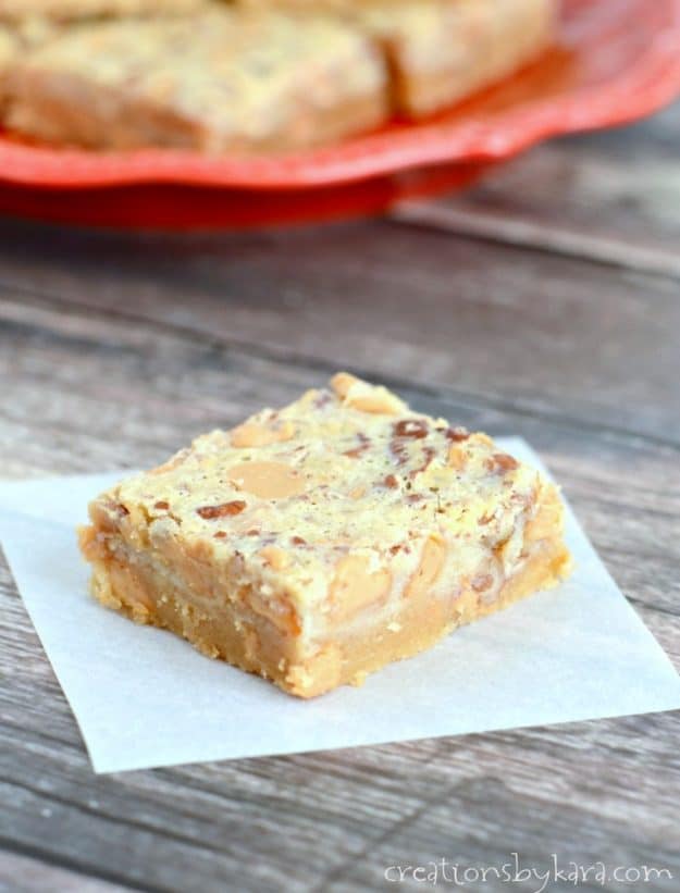 Easy layered Peanut Butter Chip Squares. Everyone loves these ooey gooey bars.