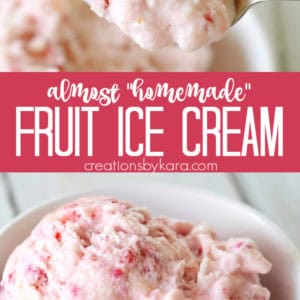 almost homemade fruit ice cream