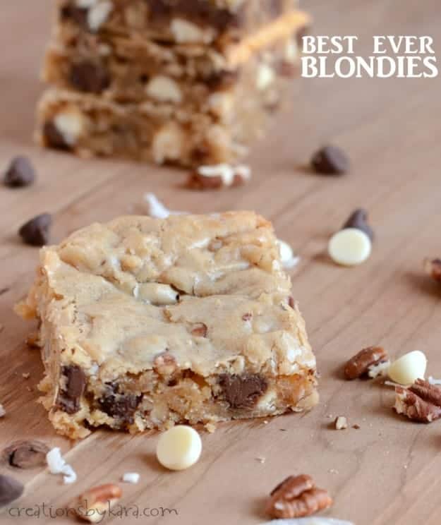 Chocolate Chip Blondies With Cake Mix Chocolate Chip Blondies With Cake Mix