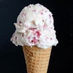Recipe for delicious homemade raspberry ice cream.