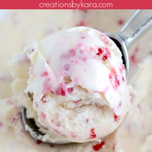 fresh raspberry ice cream recipe pinterest pin