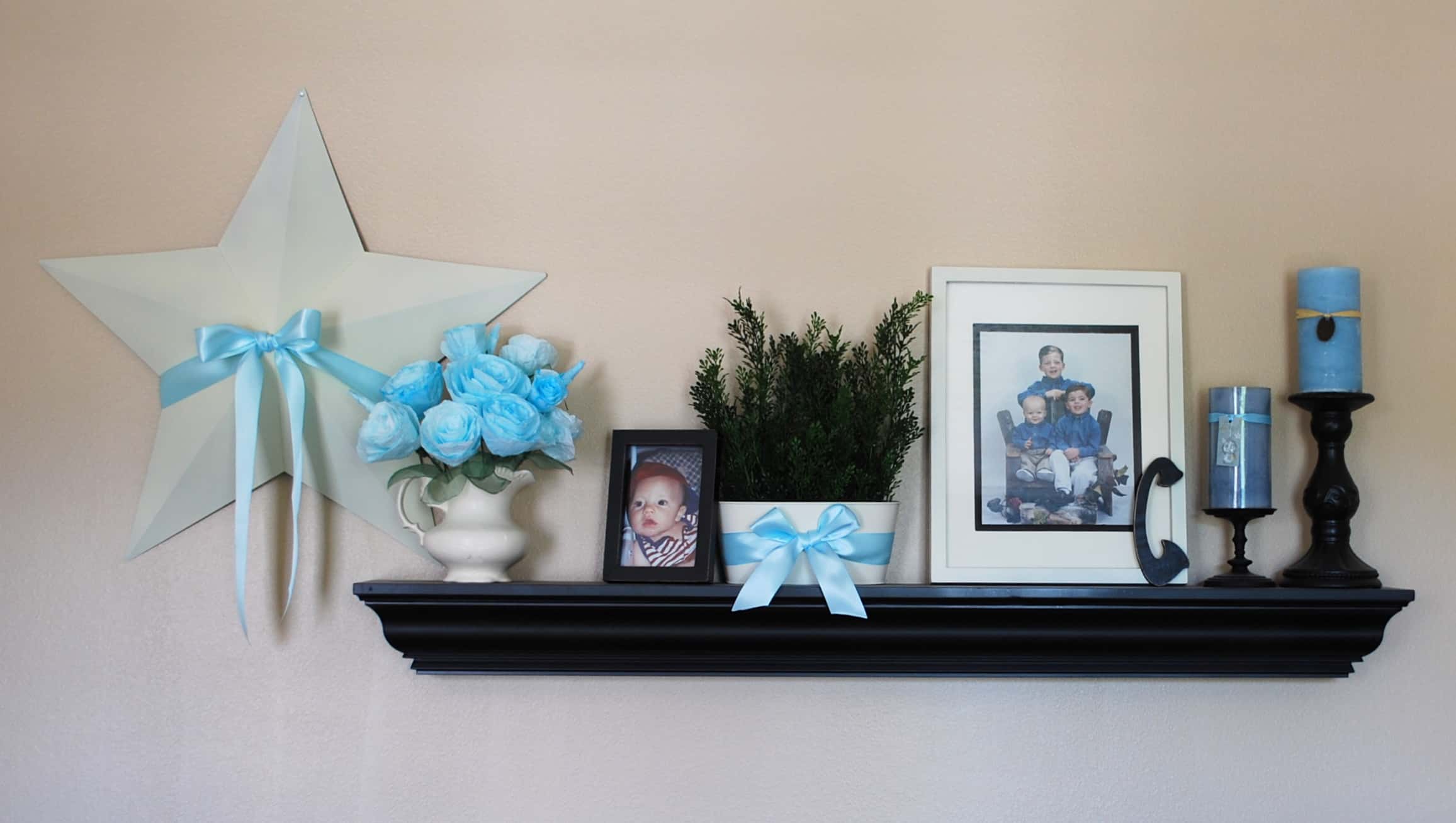 Decorating A Living Room Shelf