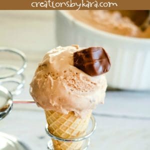 homemade milky way ice cream collage