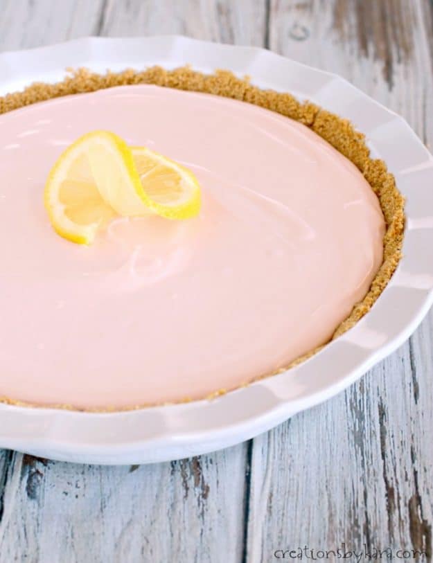 Recipe for easy pink lemonade pie