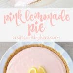 Recipe for simple Pink Lemonade Pie. So simple, so tasty. #lemonadepie #lemonpie