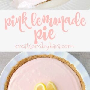 Recipe for simple Pink Lemonade Pie. So simple, so tasty. #lemonadepie #lemonpie