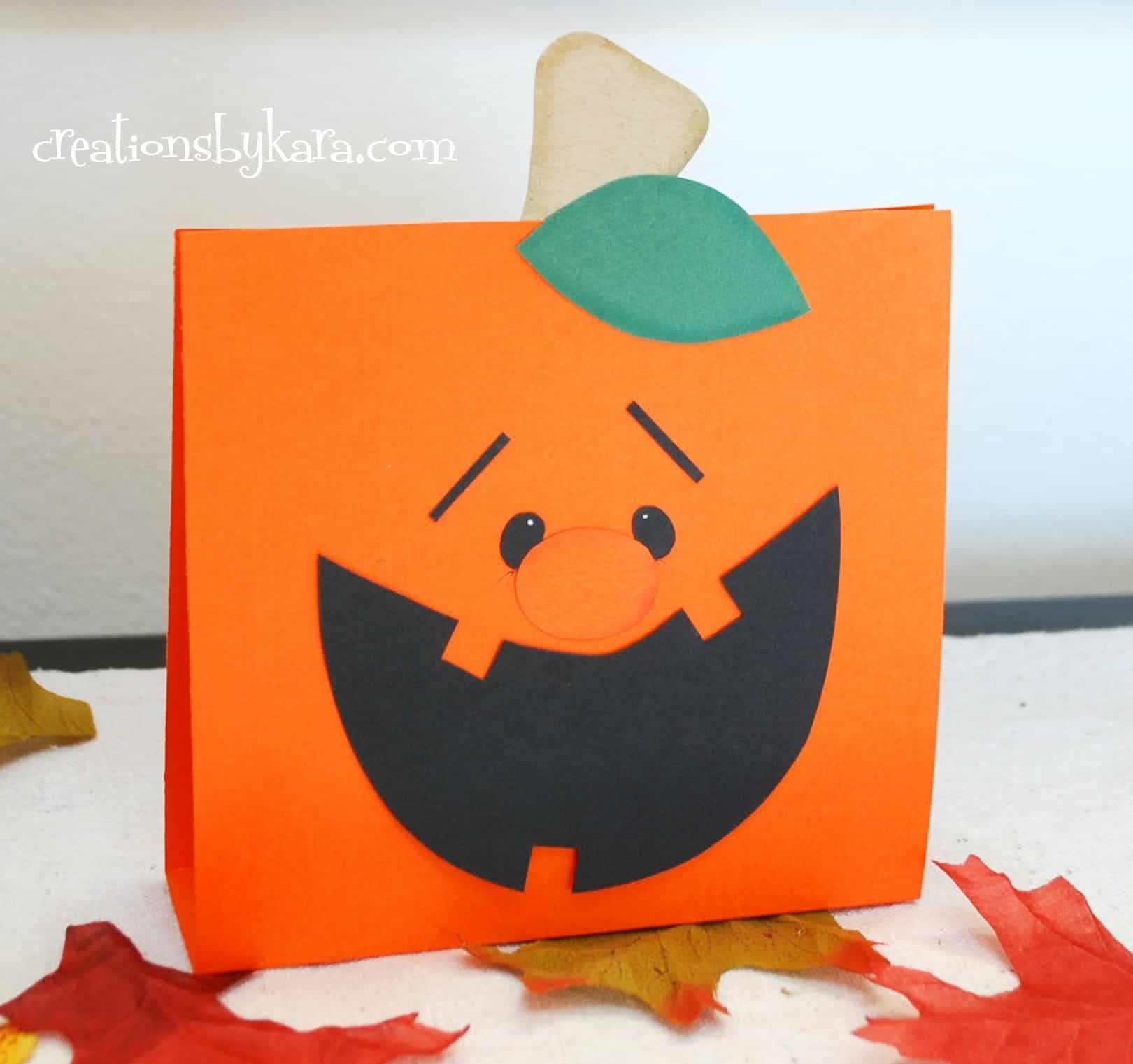 Pumpkin treat bag tutorial