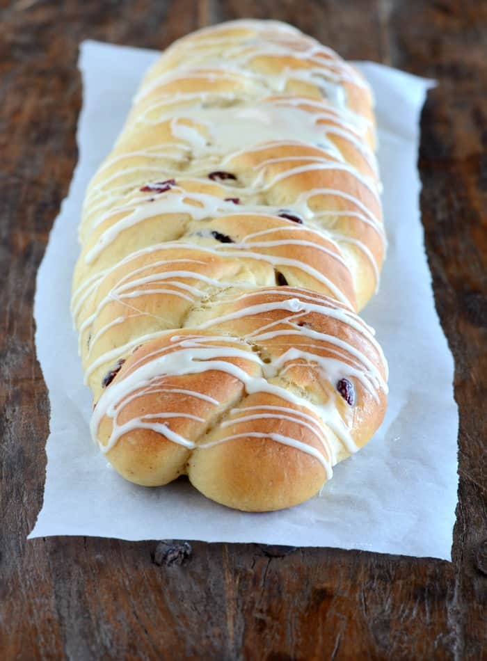 Soft and tender, this cranberry eggnog bread is a must make at our house every holiday season!