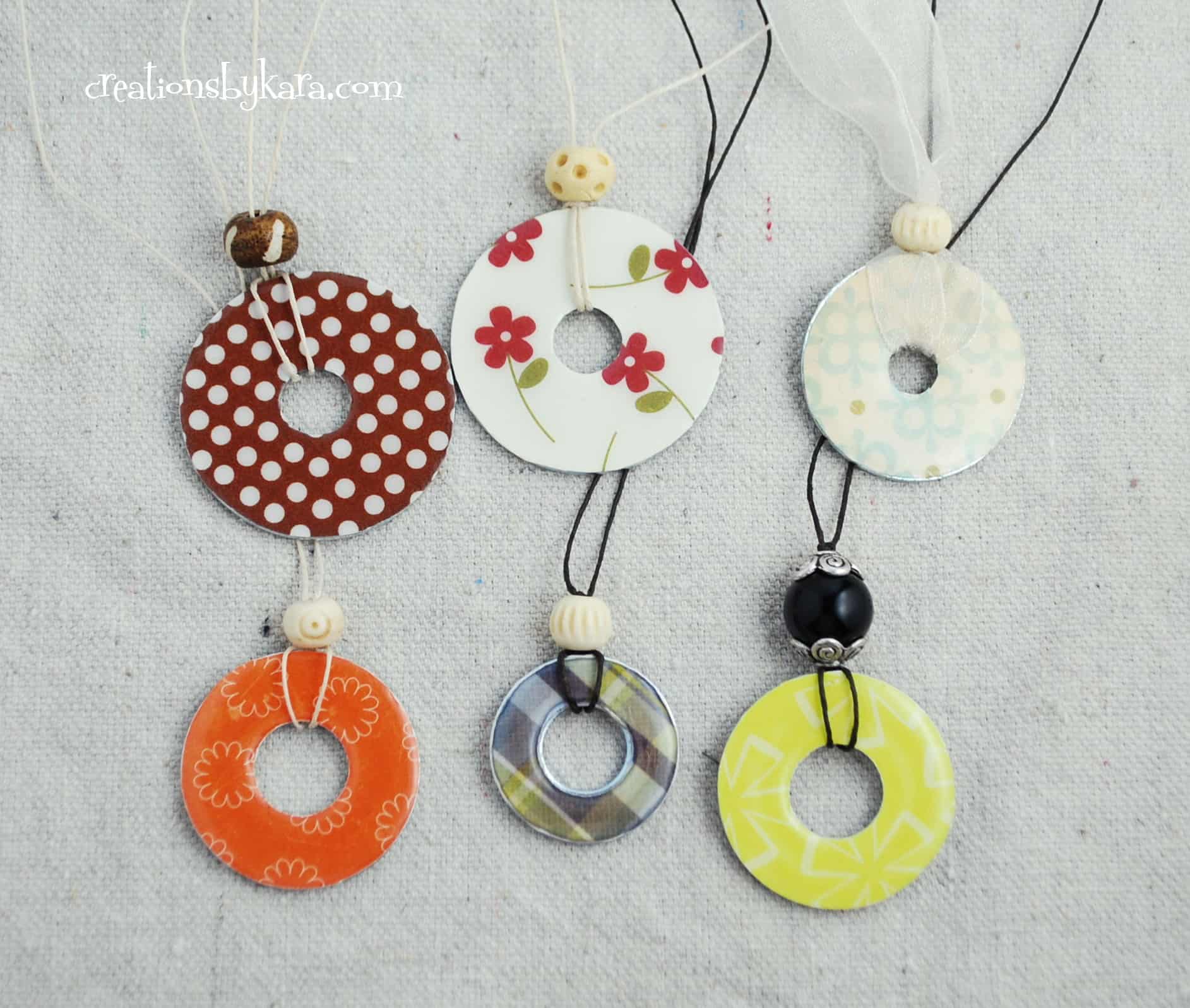 Easy Washer Necklace Tutorial
