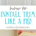 Tips and tricks for installing molding and trim like a pro. A great DIY tutorial!