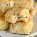 These bacon cheese biscuits just melt in your mouth. No one can resist them!