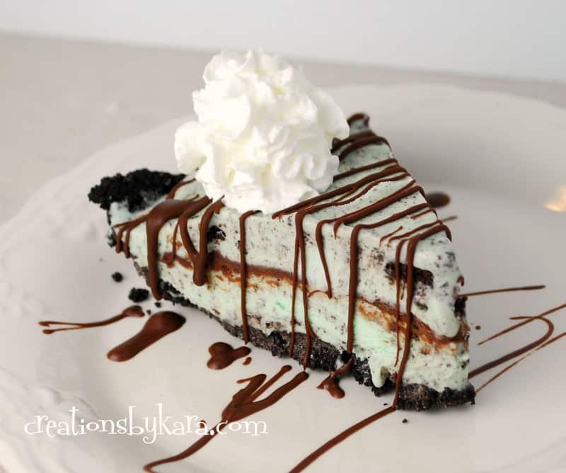 After one bite of this Mint Oreo Pie, you will be in heaven!