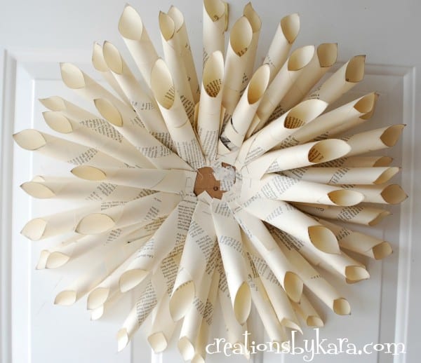 book page-wreath