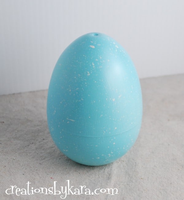 easter craft-ribbon wrapped egg