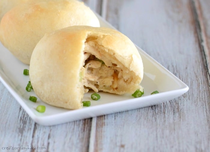 Recipe for soft and delicious Chicken Pillows made from scratch. These are a family favorite!
