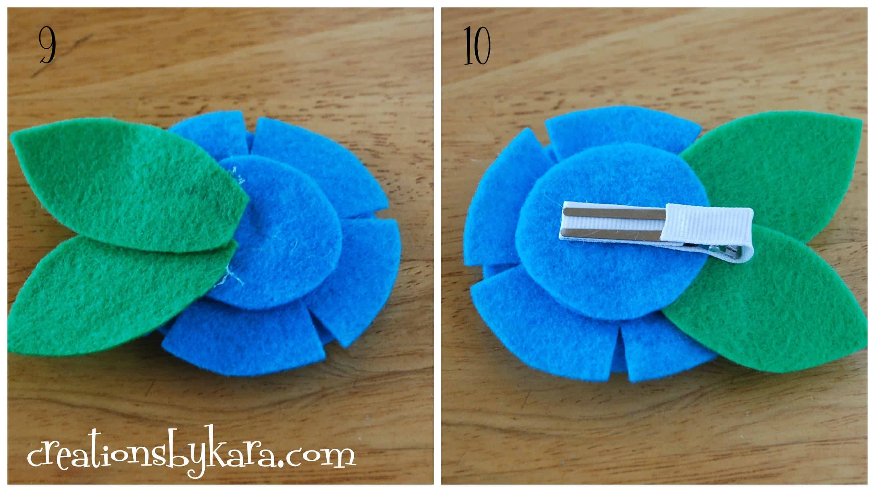 Stacked felt flower tutorial