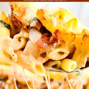 smoked sausage pasta bake pinterest collage